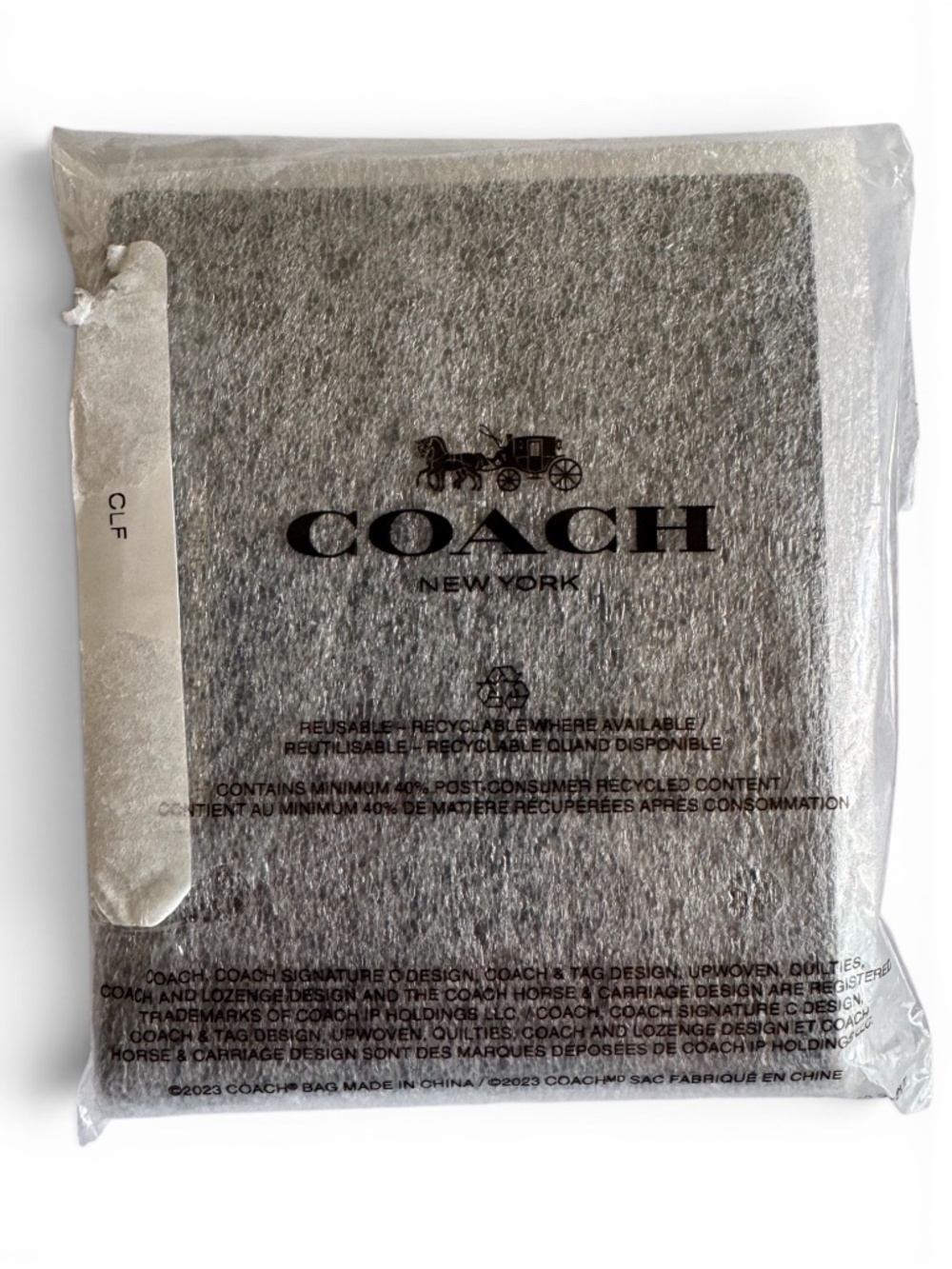 COACH Black Sport Calf Leather Bifold Wallet 6 Card Billfold NWT - Picture 8 of 8